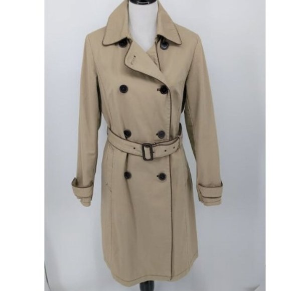 Boden Jackets & Blazers - Boden 14 Trench Coat Khaki Beige Double Breasted